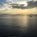 Amanecer en la bahía de Manila