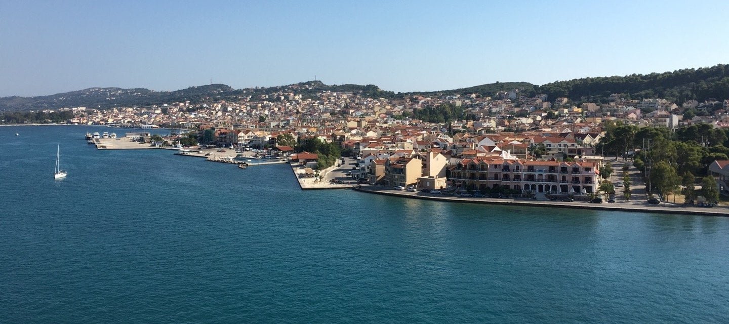 Argostoli desde el mar