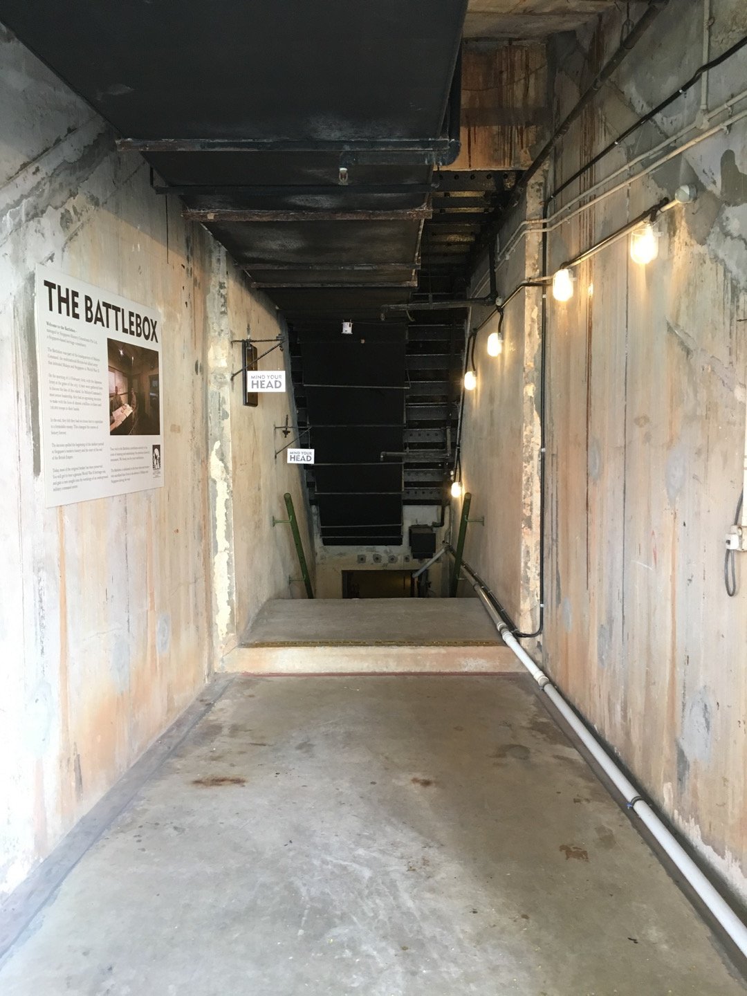 Túnel de entrada a The Battlebox