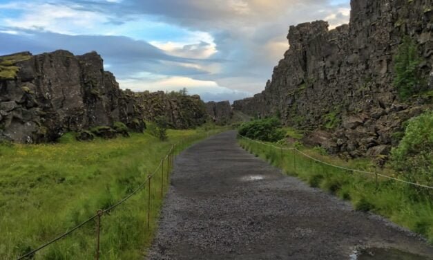 Atardecer en Þingvellir