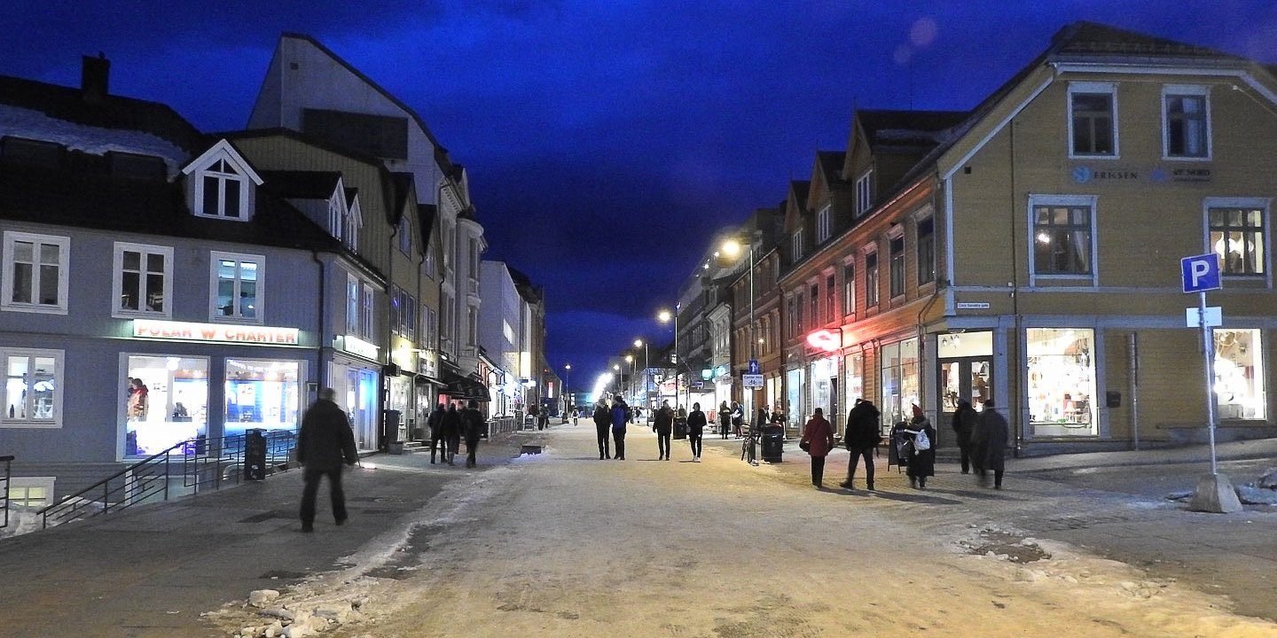 Tromsø: Storgata en invierno