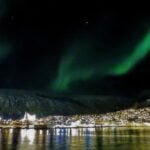 Aurora boreal sobre Tromsdalen