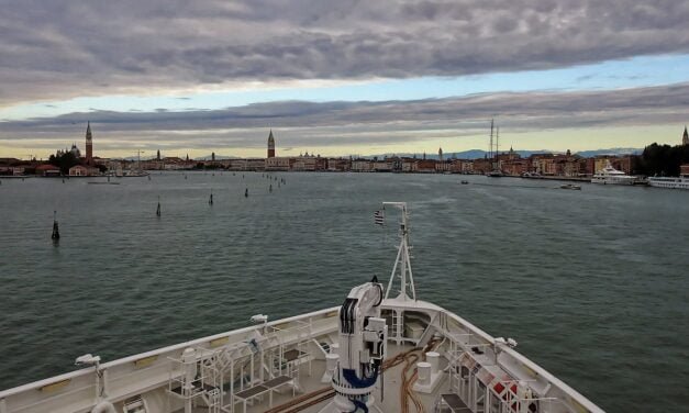 Llegando a Venecia