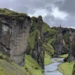 El cañón de Fjaðrárgljúfur
