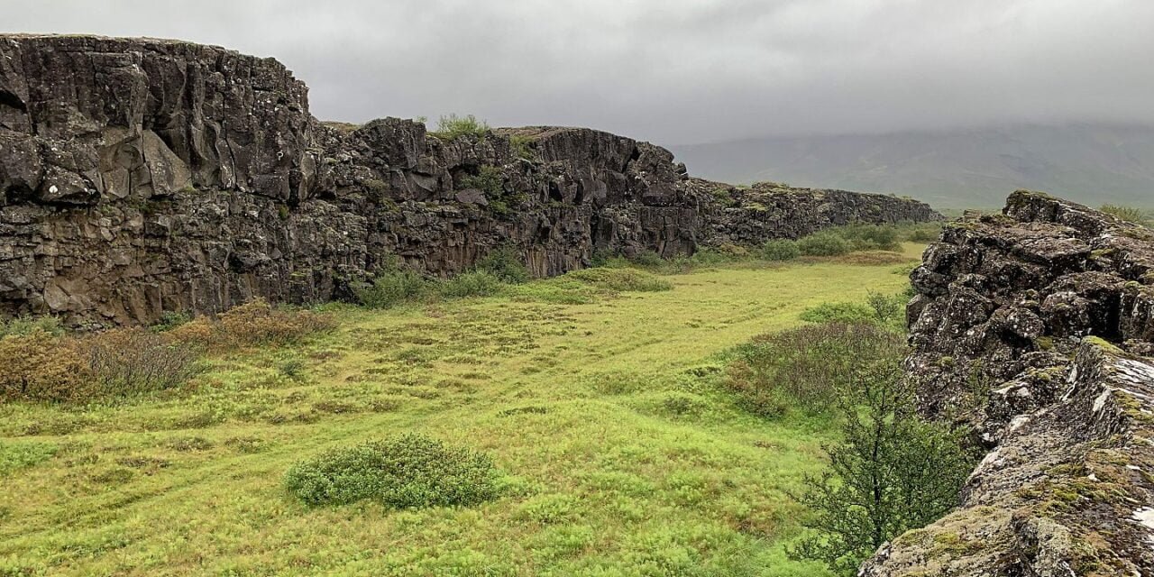 Hvannagjá, al norte de Þingvellir