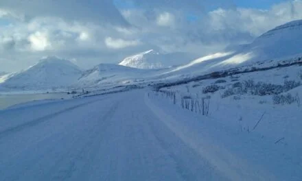 Norðfjarðarvegur en invierno