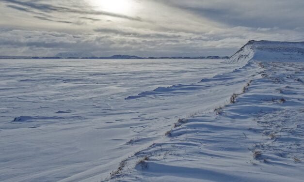 Mañana de invierno en el Mývatn