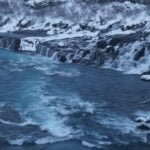 Hraunfossar y Barnafoss en invierno