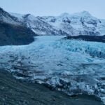El Svínafellsjökull desde la morrena