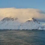 Skjaldarfjall al atardecer