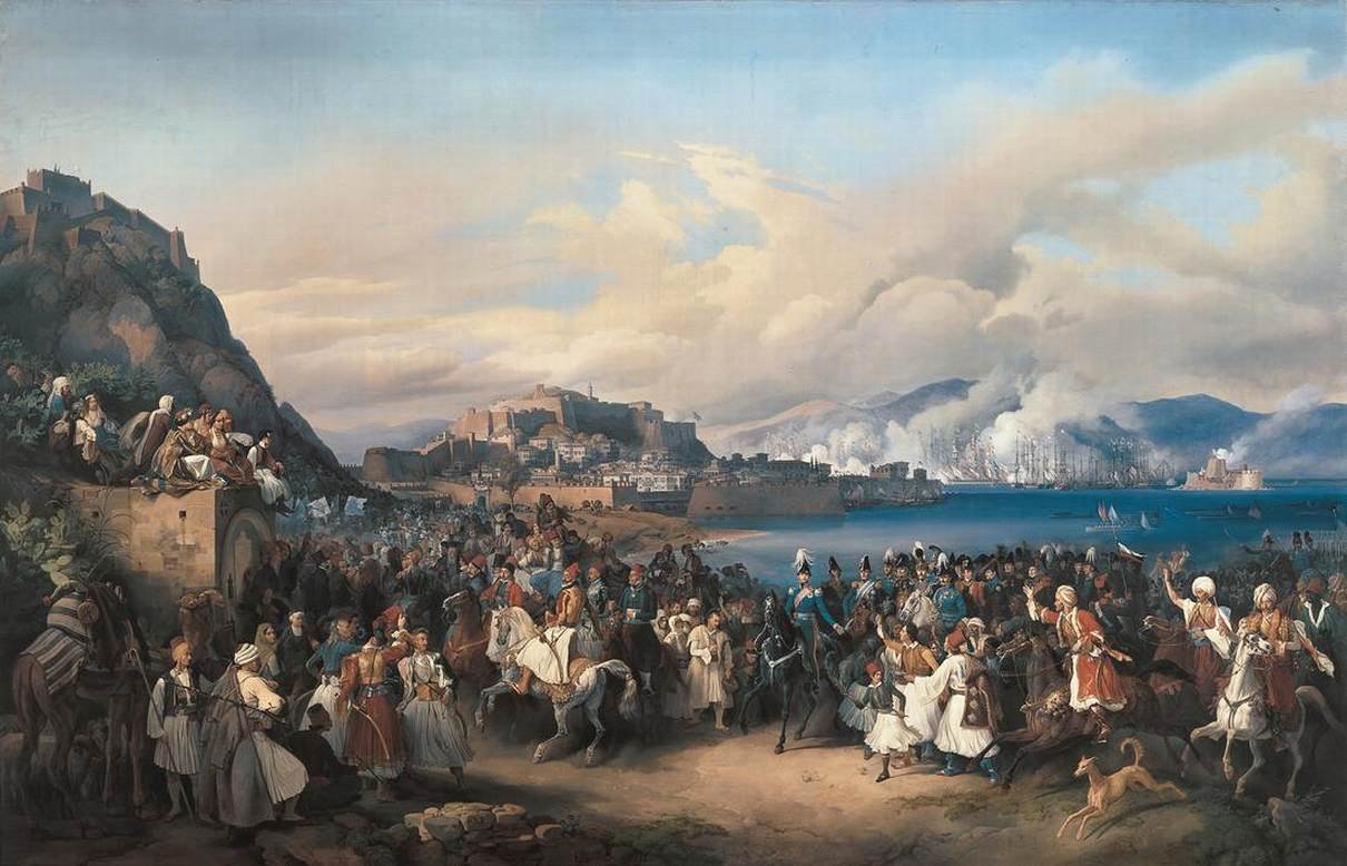 Otto de Grecia llegando a Nauplia, por Peter von Hess
