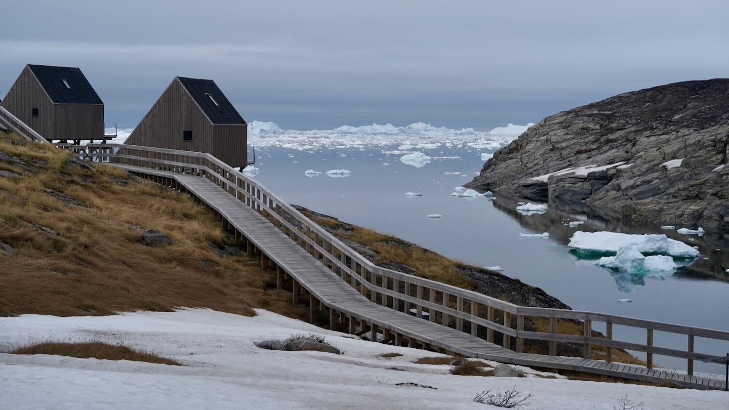 Llegando a Ilimanaq Lodge