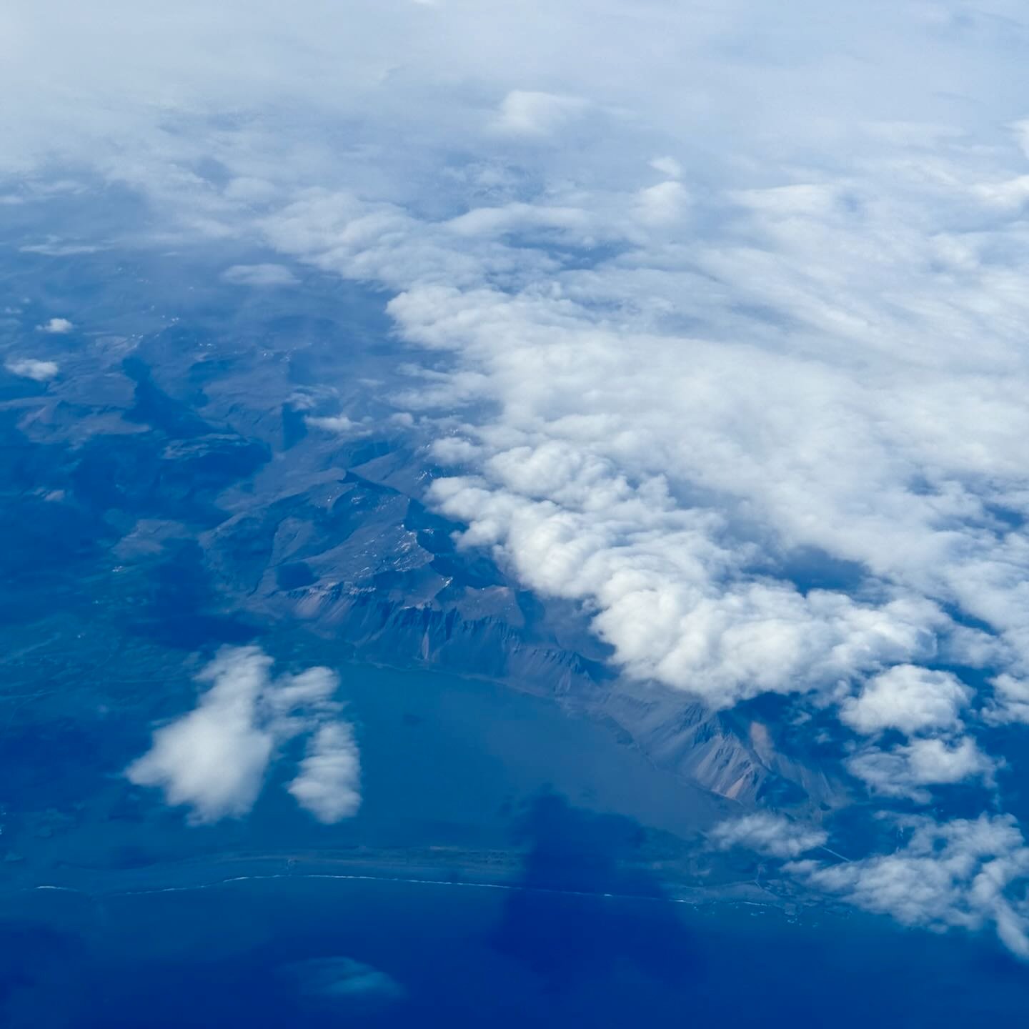 Sobre el sureste de Islandia