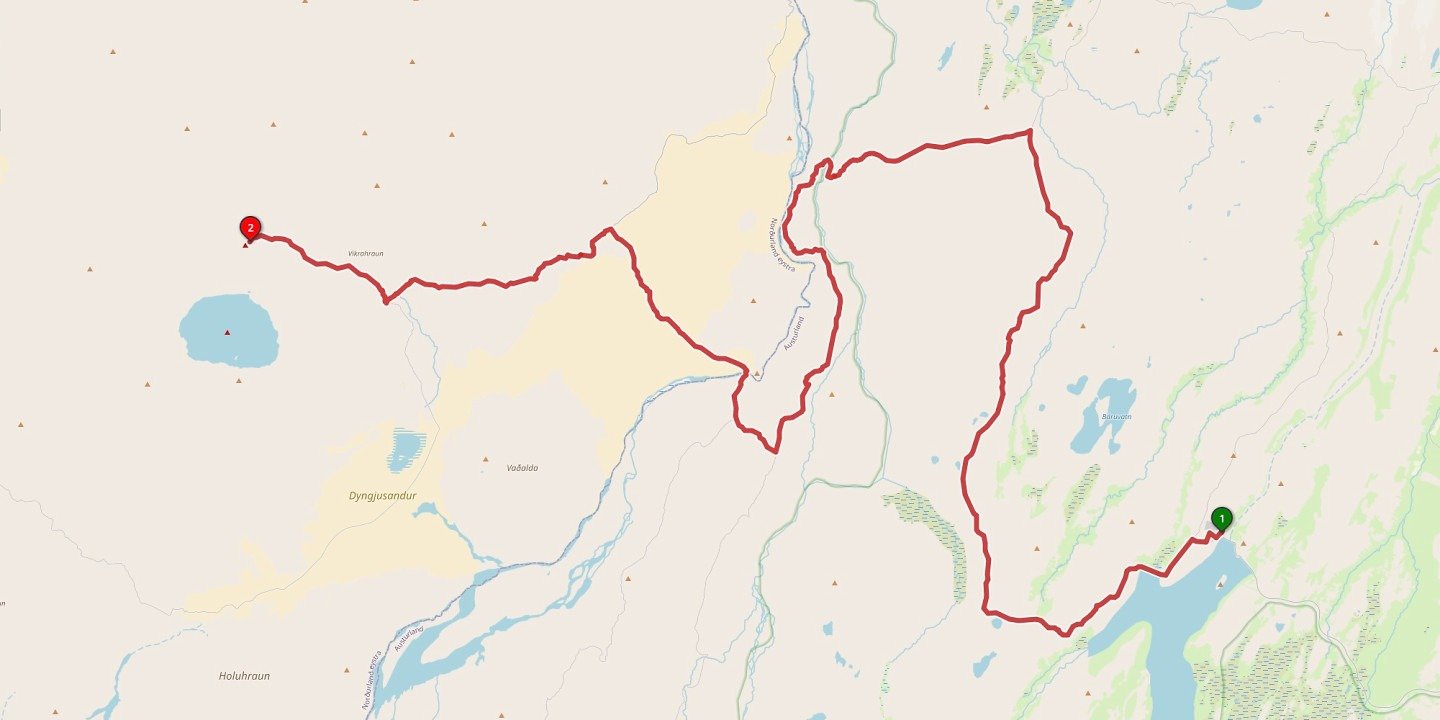 La ruta desde el este