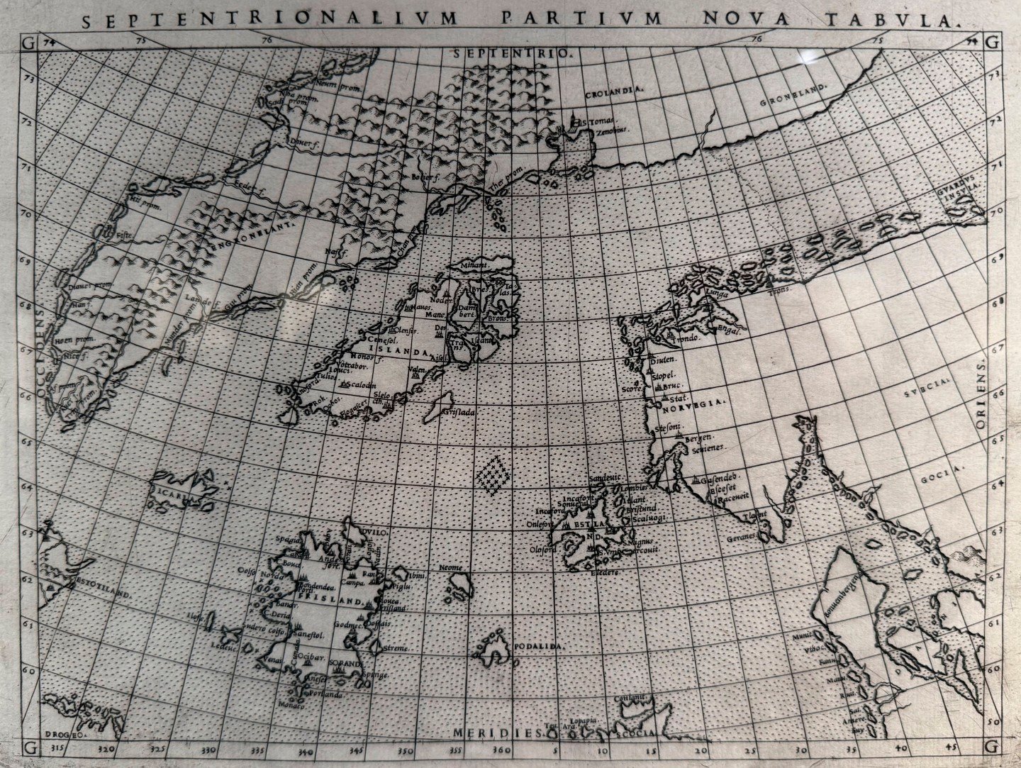 Septentrionalium Partium Nova Tabula
