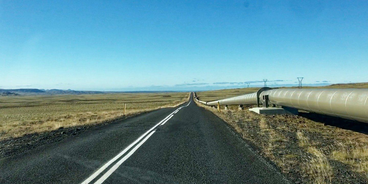Nesjavallaleið descendiendo hacia Reikiavik